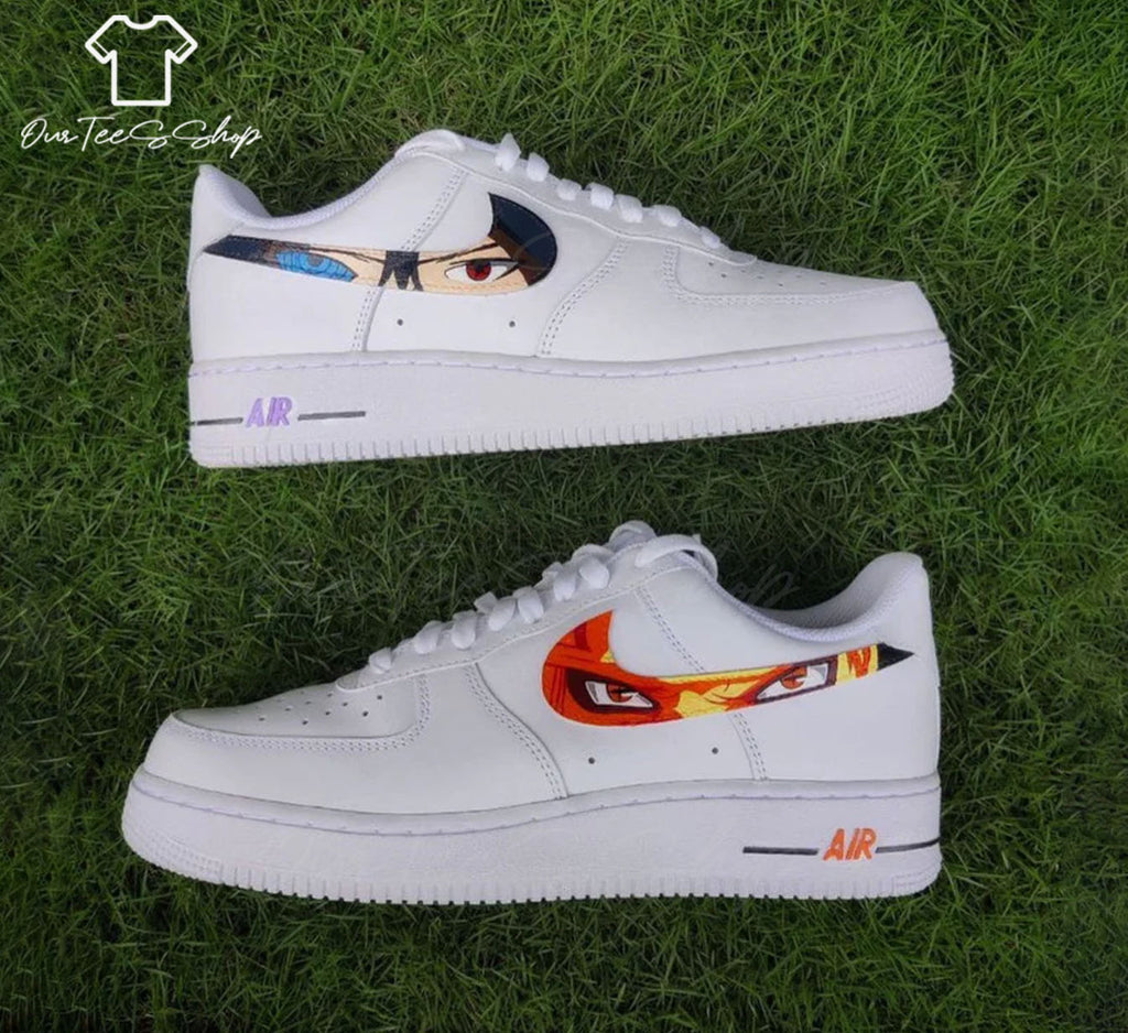 Custom Air Force 1 Anime Eyes Pattern, Personalized Shoes