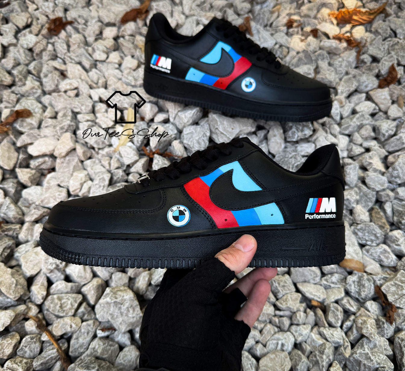 Custom Air Force 1 BMW Logo Sneakers