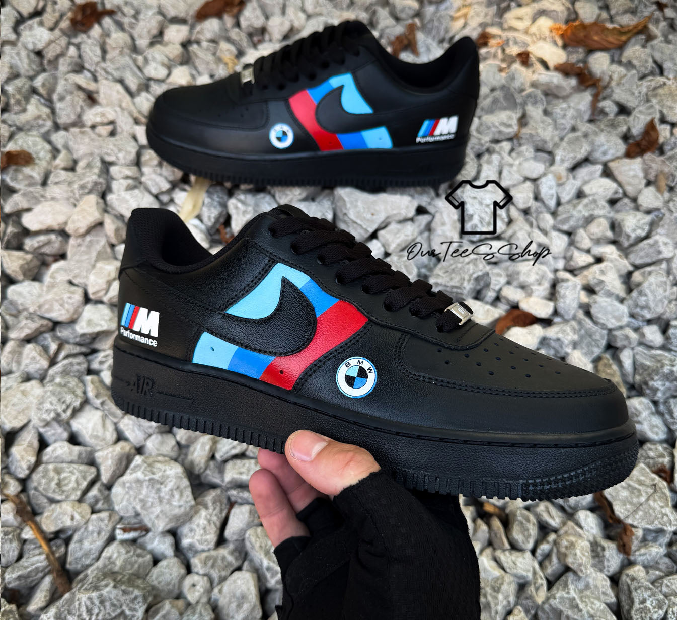 Custom Air Force 1 BMW Logo Sneakers