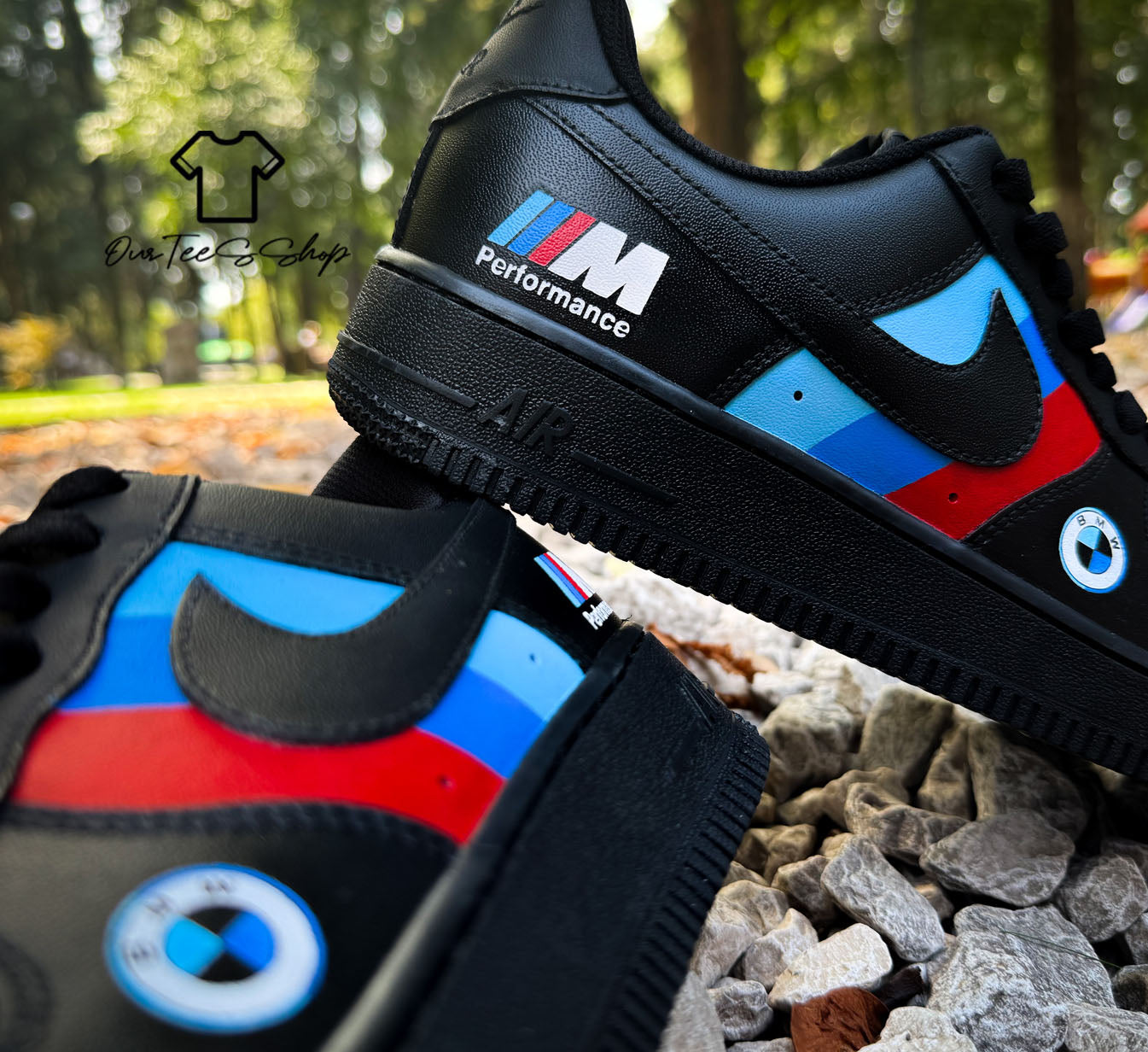 Custom Air Force 1 BMW Logo Sneakers