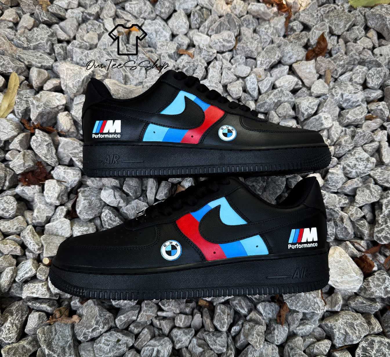 Custom Air Force 1 BMW Logo Sneakers