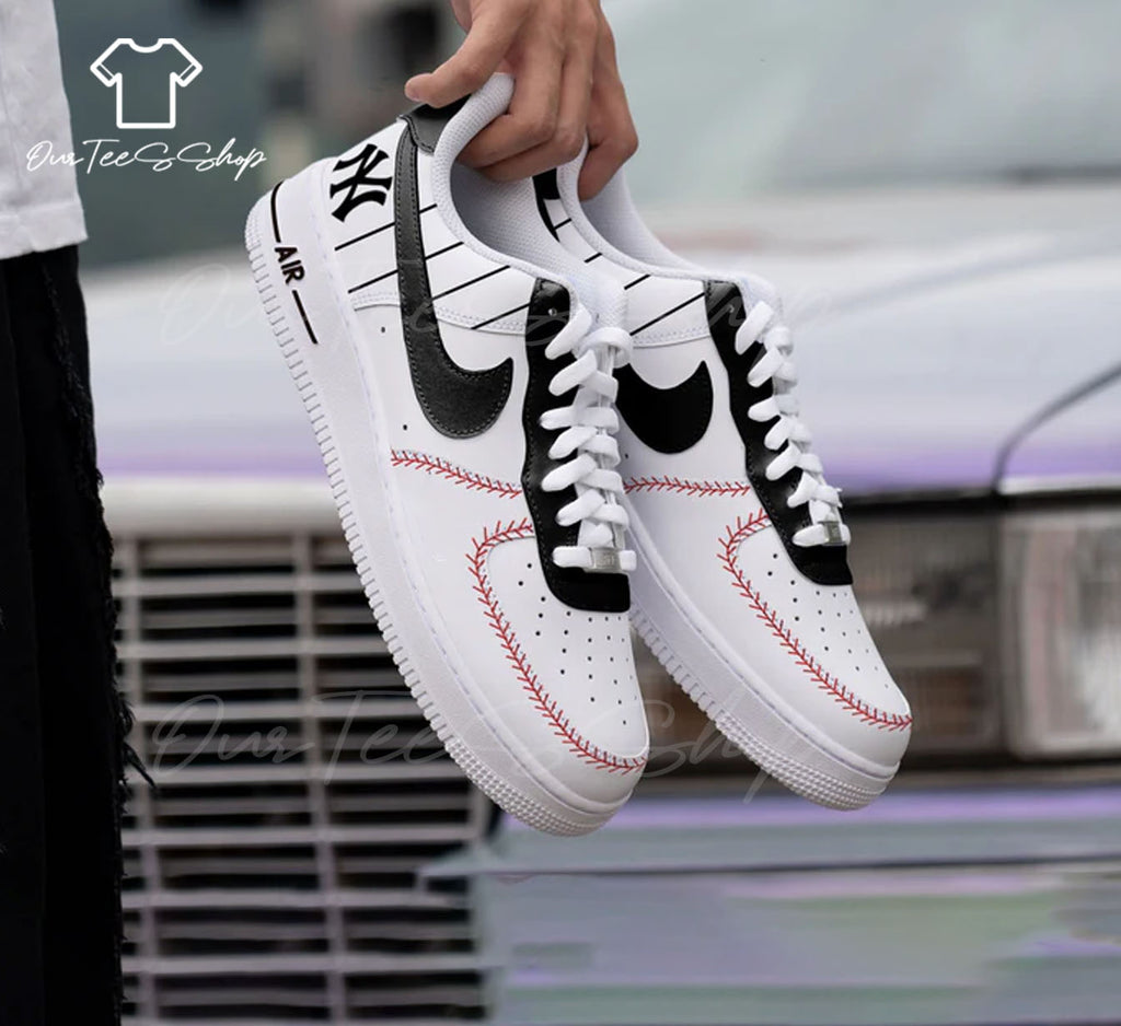 Custom Baseball Air Force 1 Sneakers