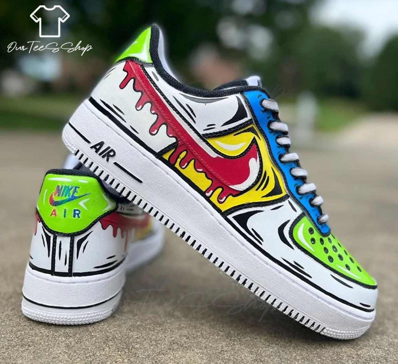 Custom Air Force 1 Cartoon Doodle, Personalized Shoes