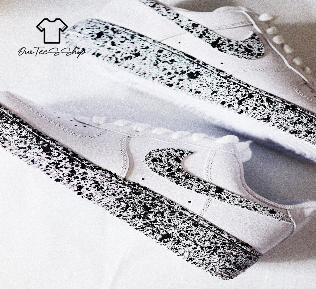 Custom Air Force 1 Cookies Cream Sneakers