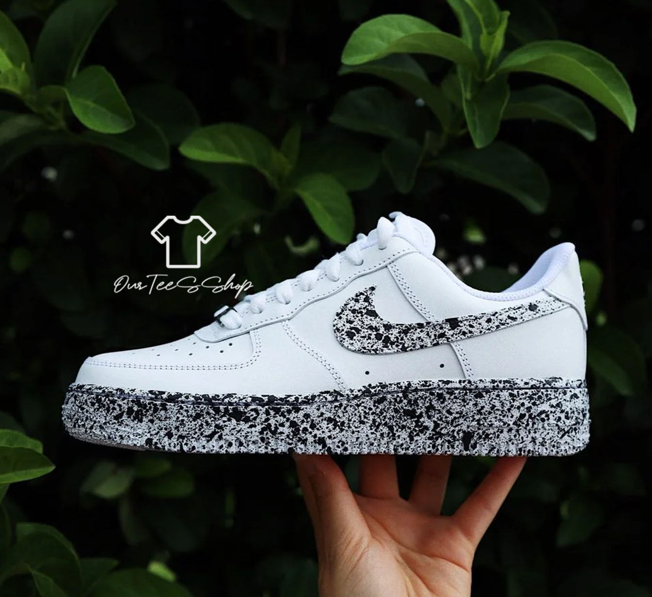Custom Air Force 1 Cookies Cream Sneakers