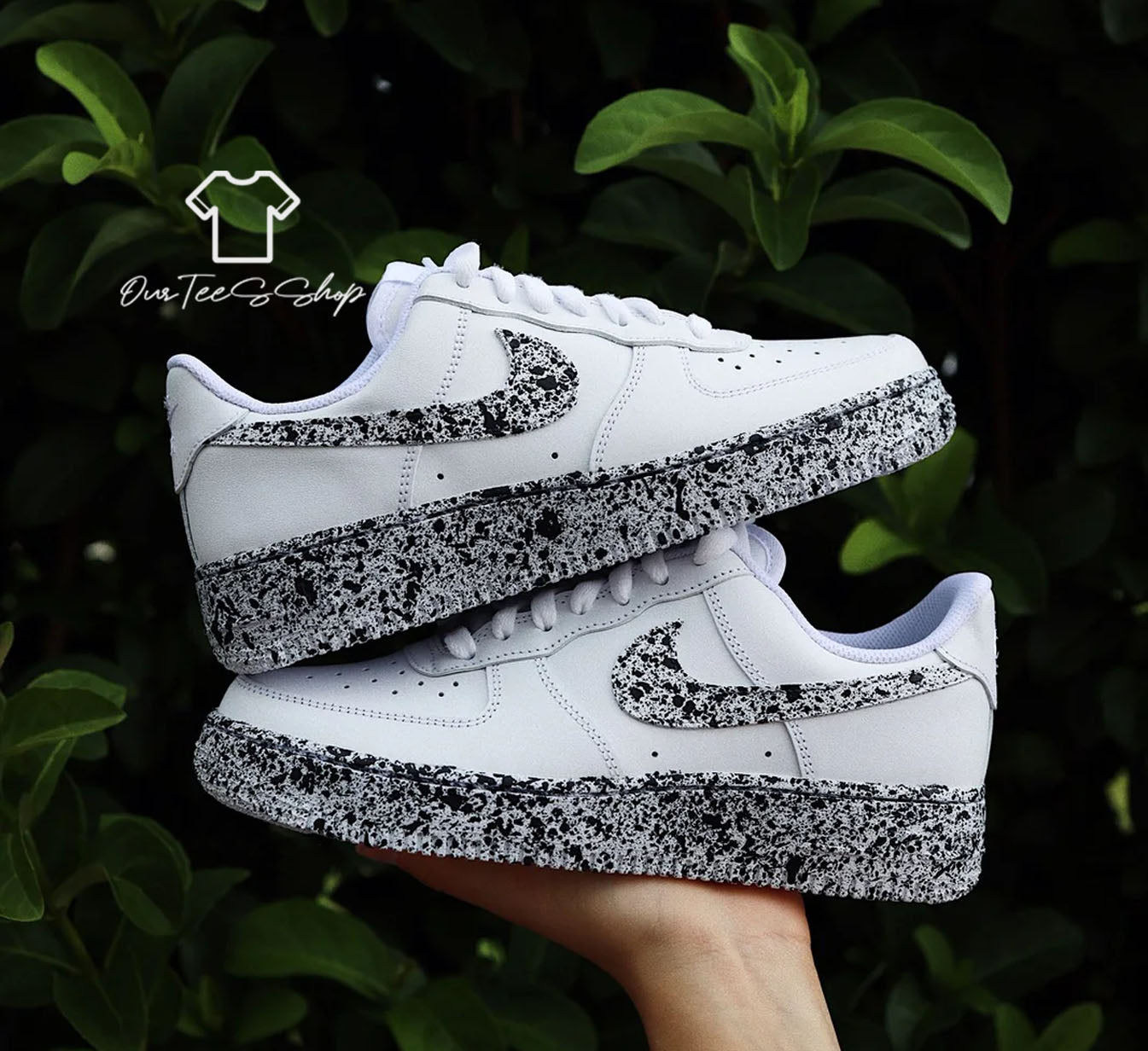 Custom Air Force 1 Cookies Cream Sneakers