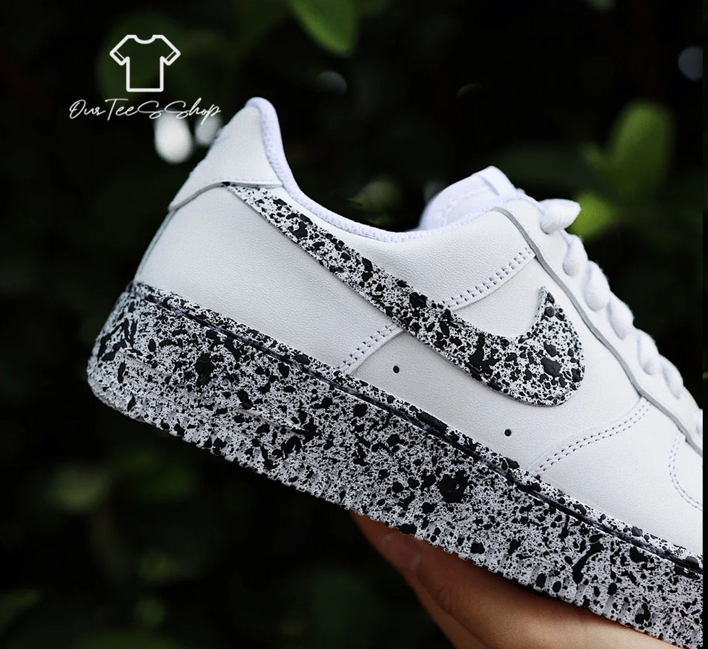 Custom Air Force 1 Cookies Cream Sneakers