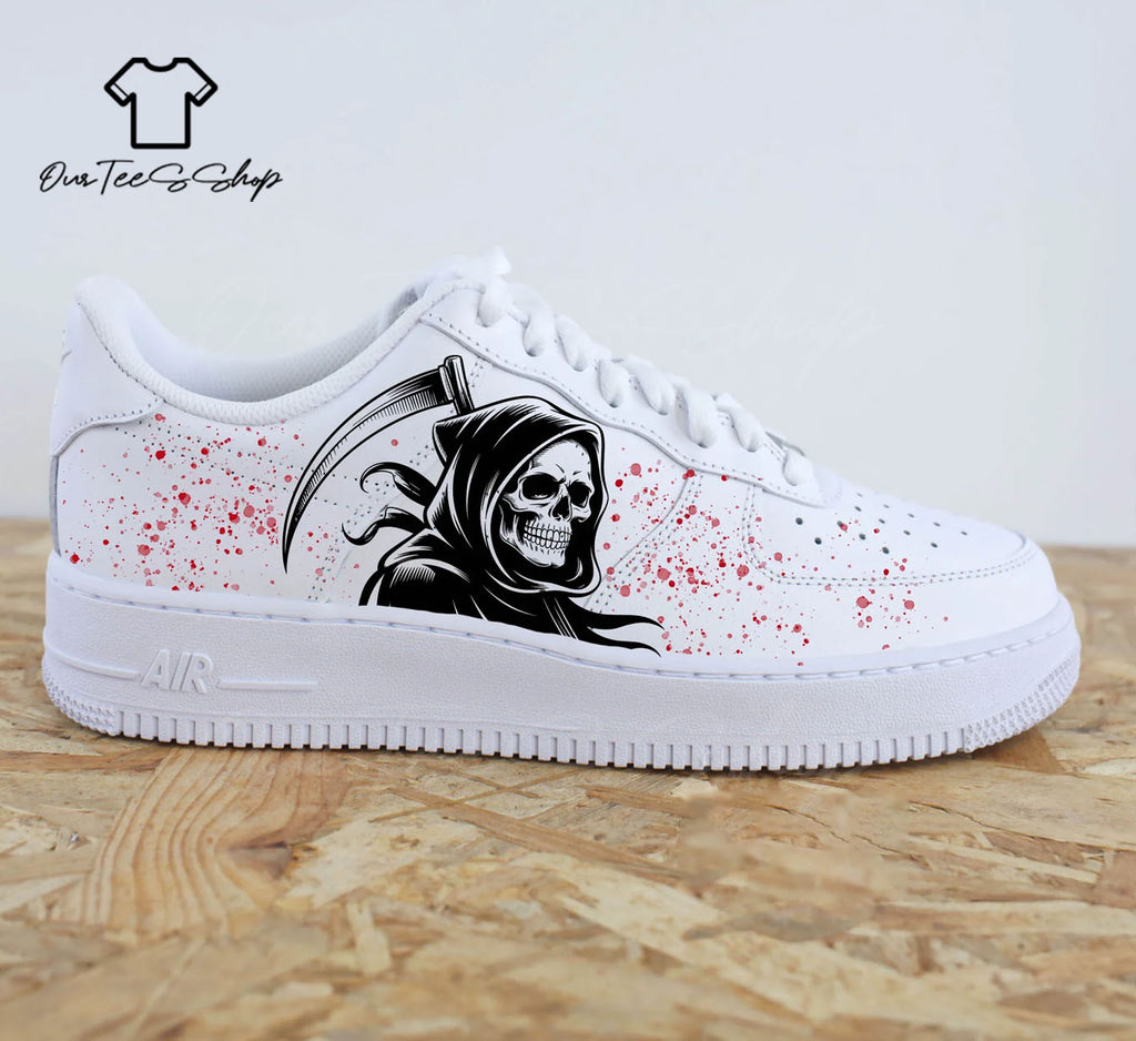 Custom Death Air Force 1 Sneakers