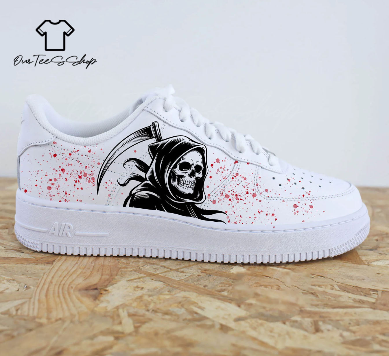 Custom Death Air Force 1 Sneakers