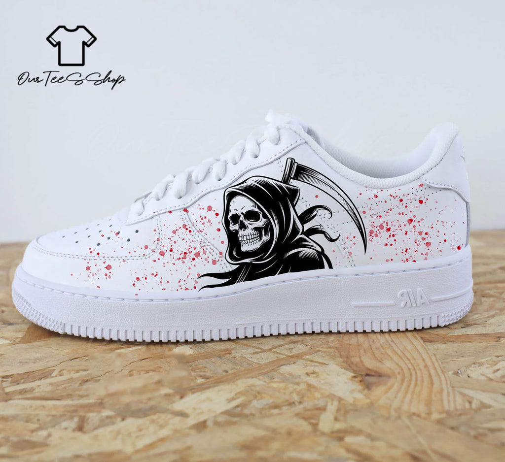 Custom Death Air Force 1 Sneakers