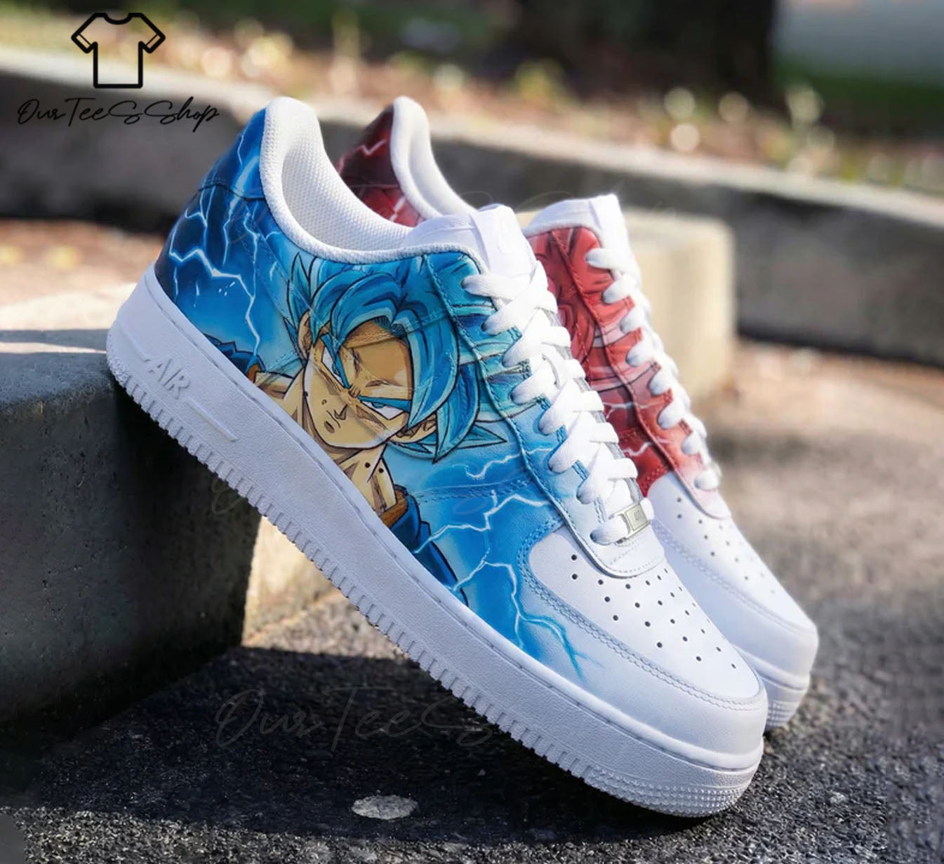 Custom Air Force 1 Dragon Ball Super Saiyan, Personalized Shoes