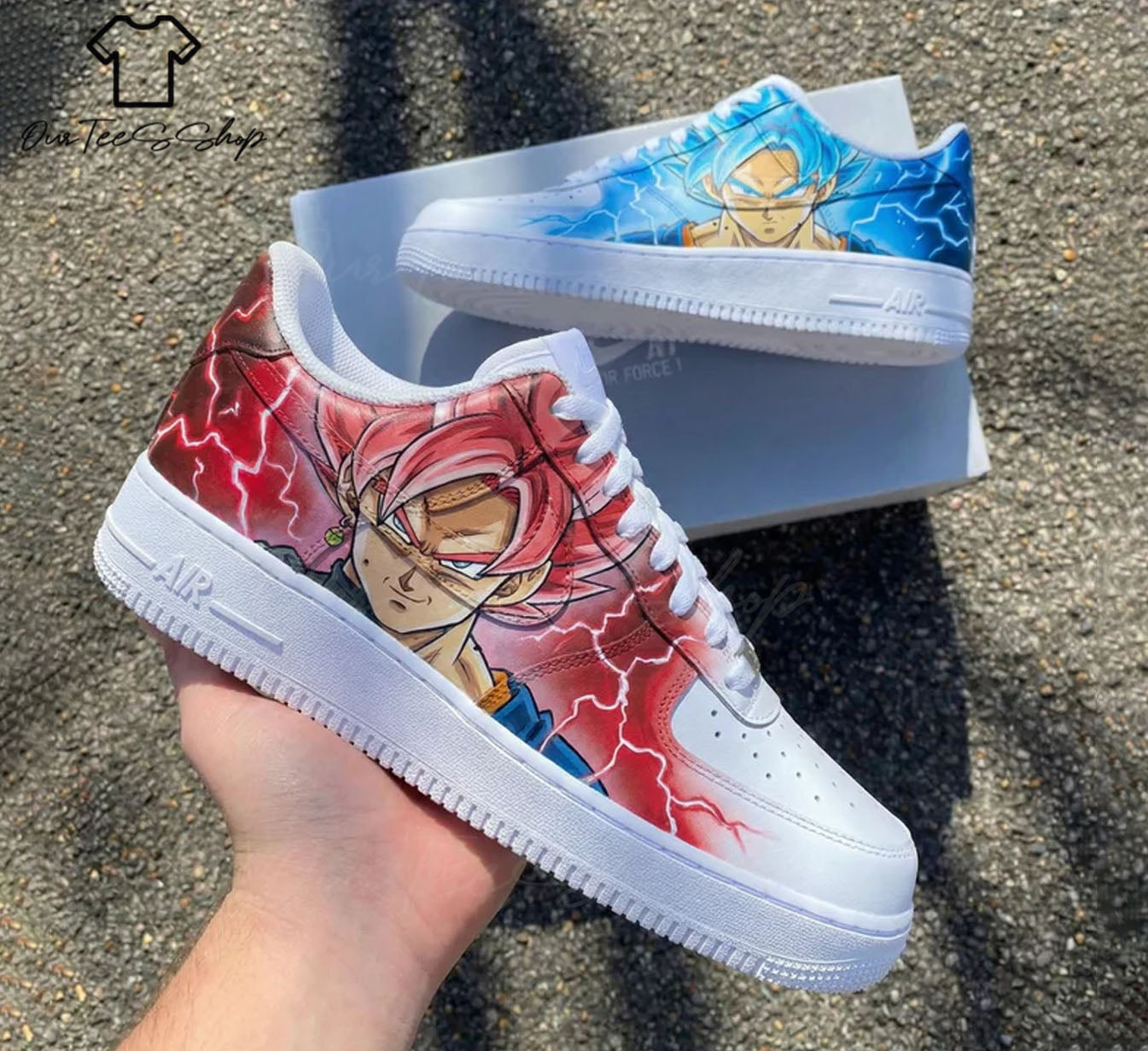 Custom Air Force 1 Dragon Ball Super Saiyan, Personalized Shoes
