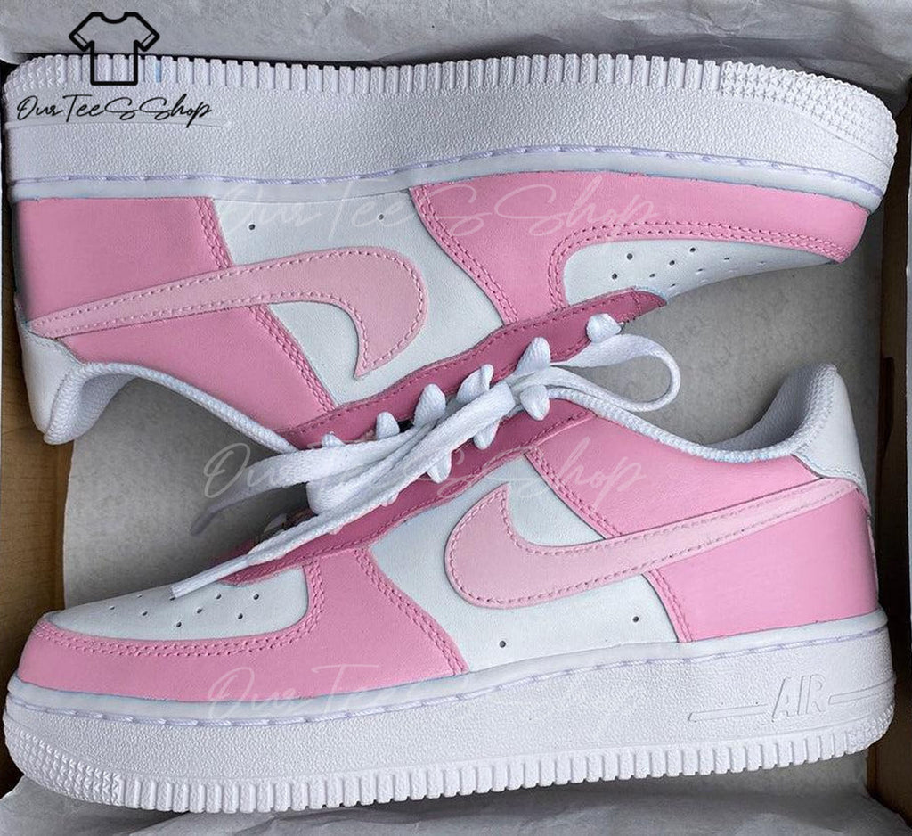 Custom Air Force 1 Dusty Pink Color, Personalized Shoes