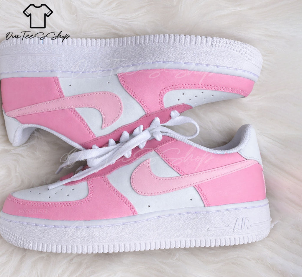 Custom Air Force 1 Dusty Pink Color, Personalized Shoes