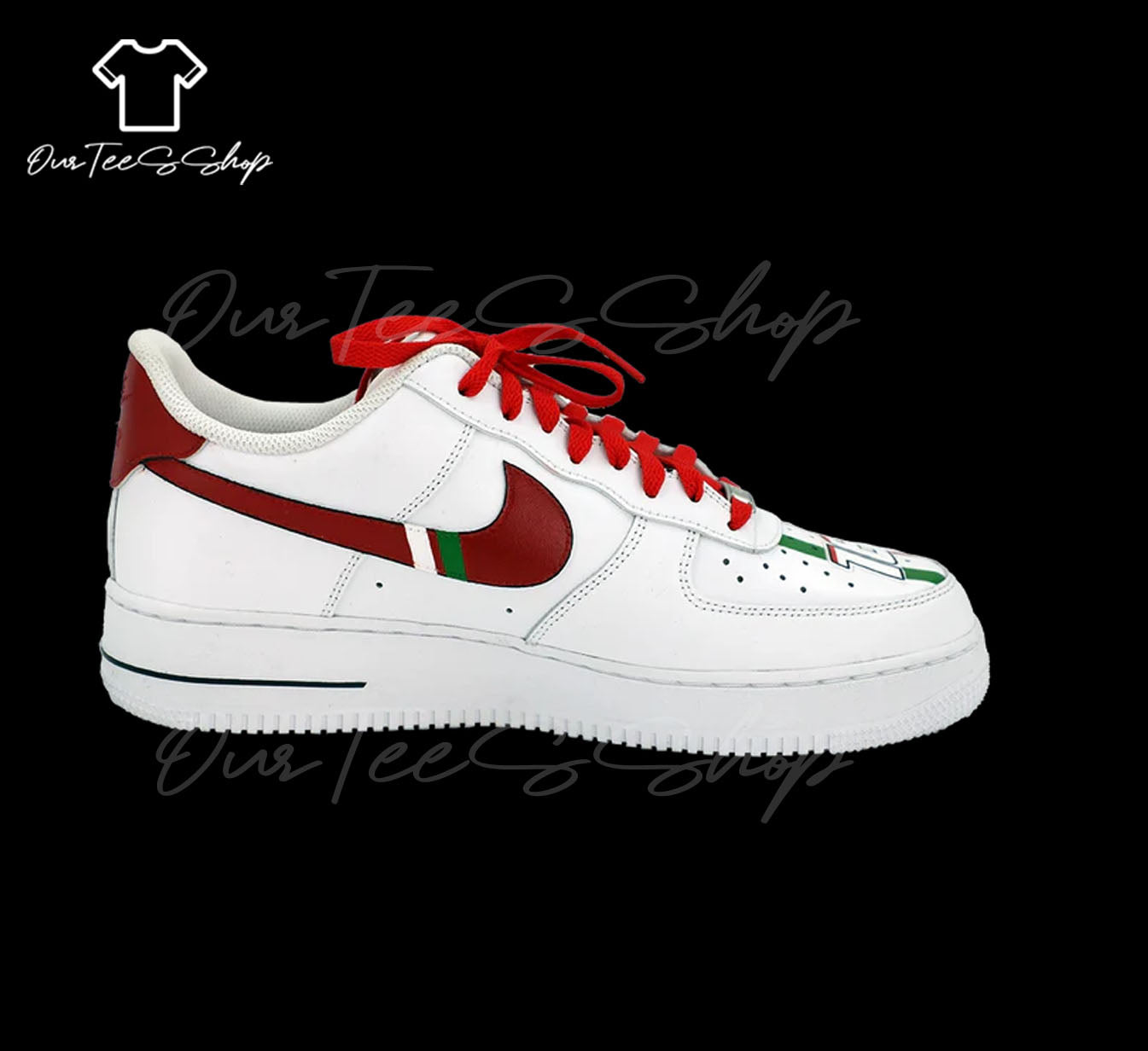 Custom Ferrari Air Force 1 Sneakers