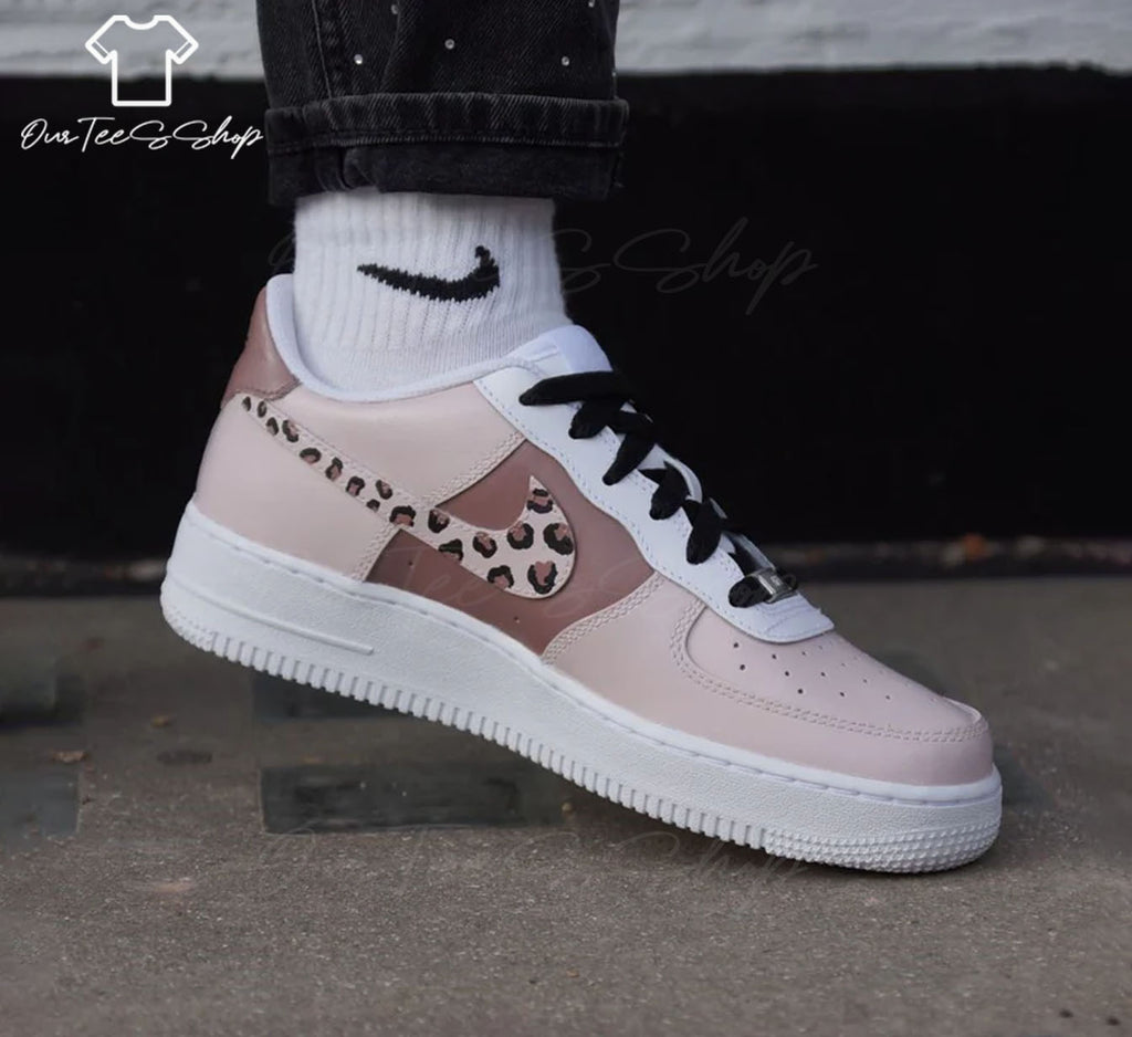 Custom Air Force 1 Leopard, Personalized Shoes