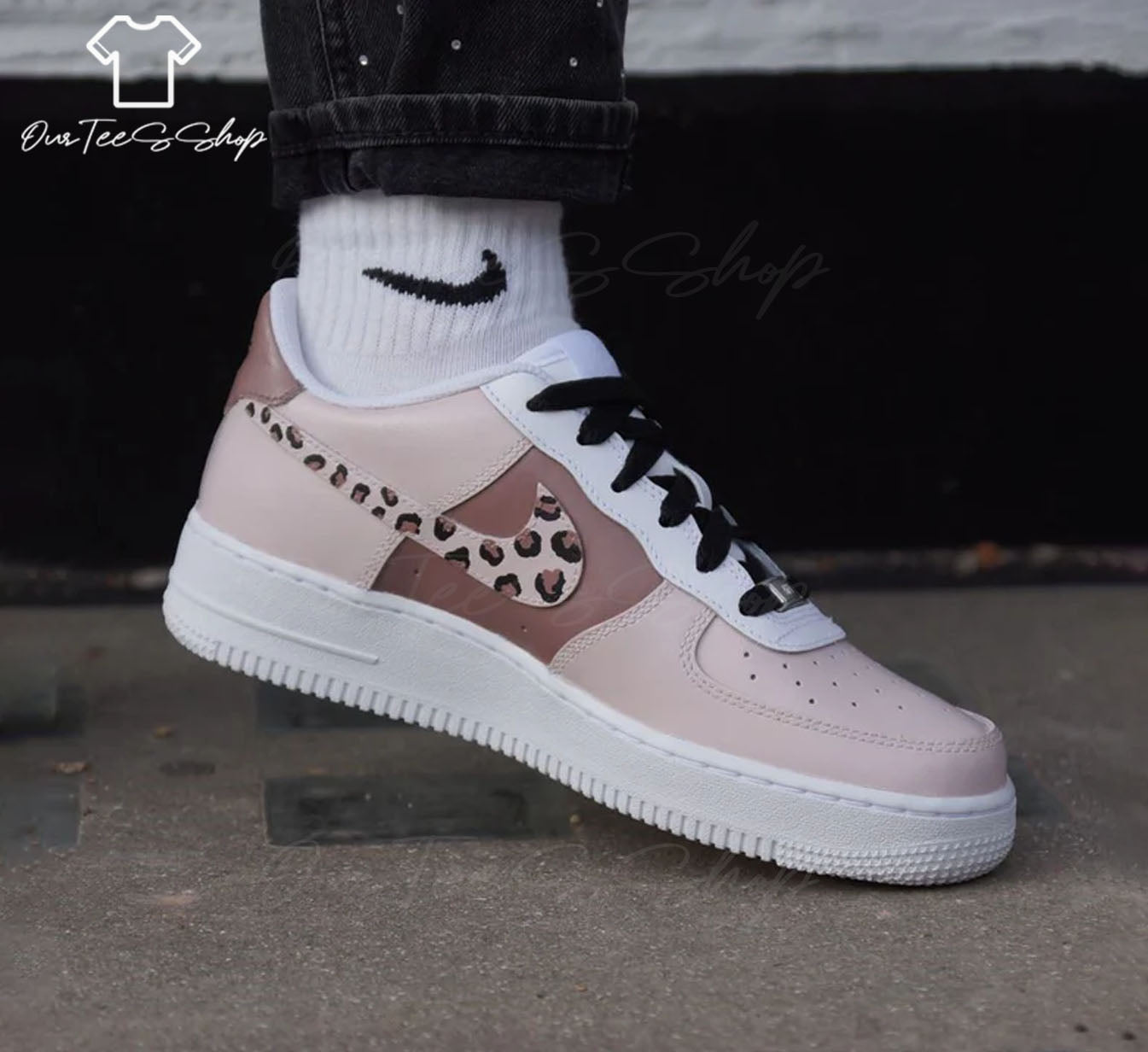 Custom Air Force 1 Leopard, Personalized Shoes