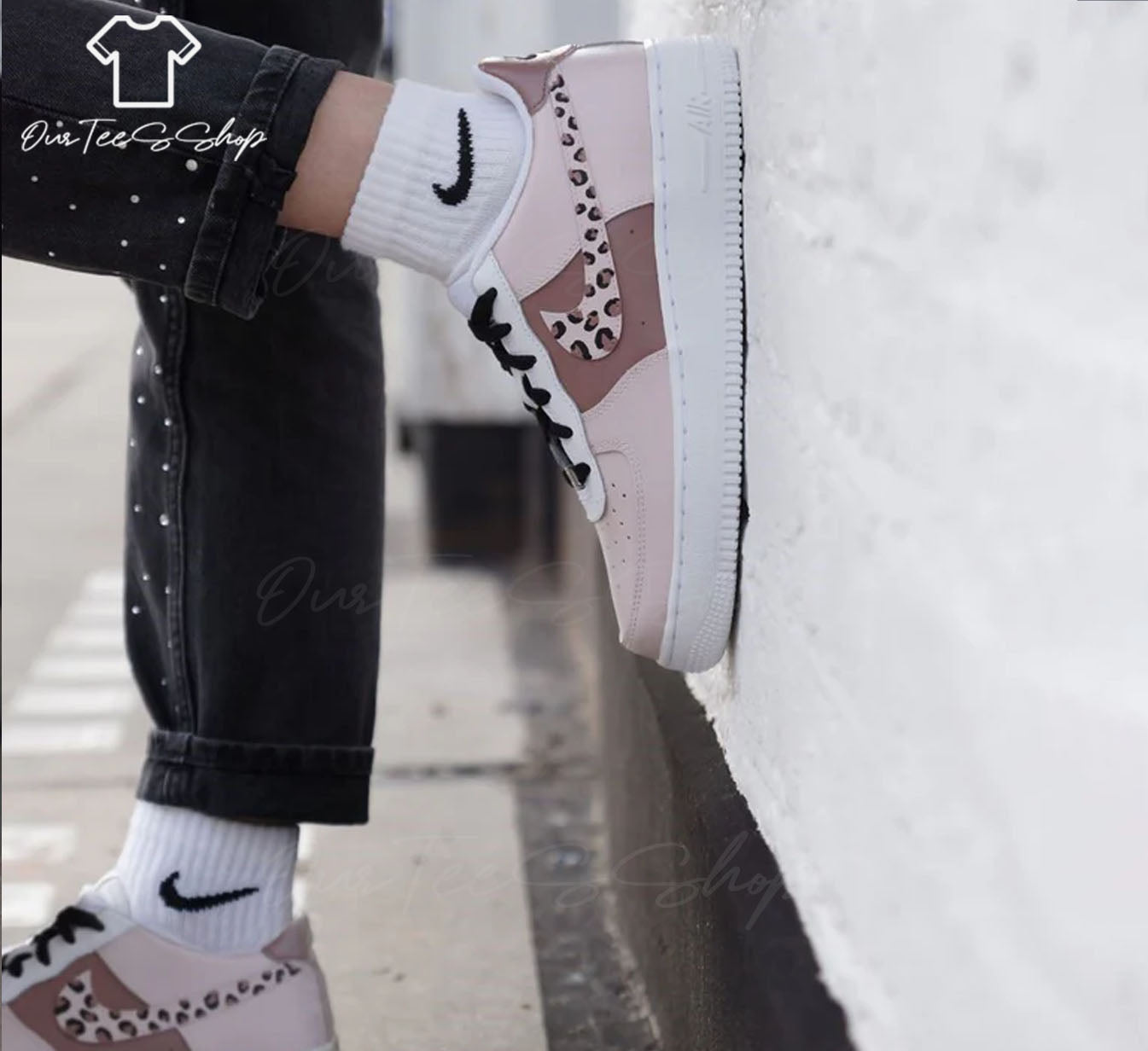 Custom Air Force 1 Leopard, Personalized Shoes