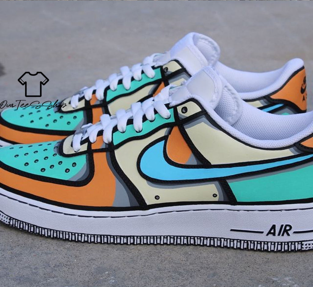 Custom Air Force 1 Marshmallow Color Sneakers