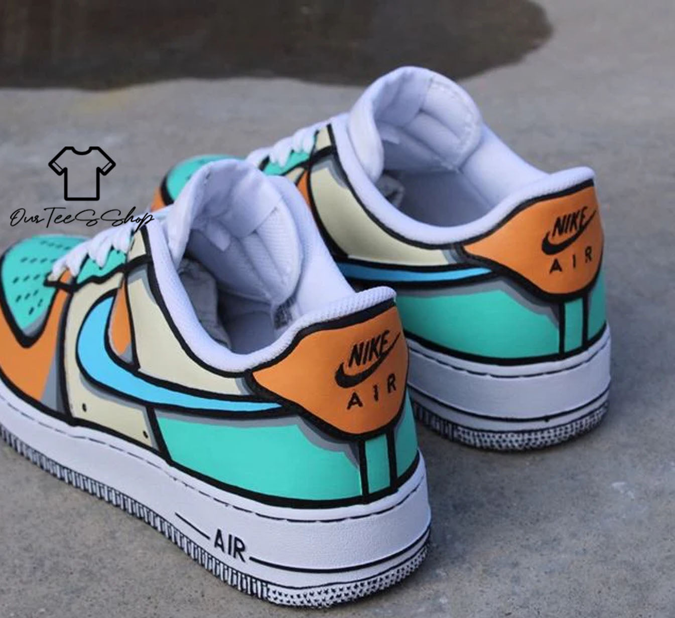 Custom Air Force 1 Marshmallow Color Sneakers