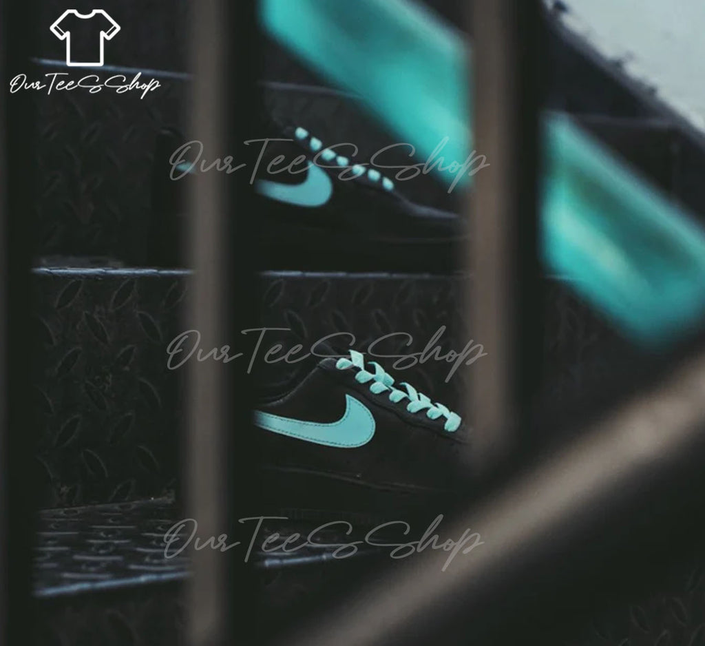 Custom Air Force 1 Neon Green Black Sneakers