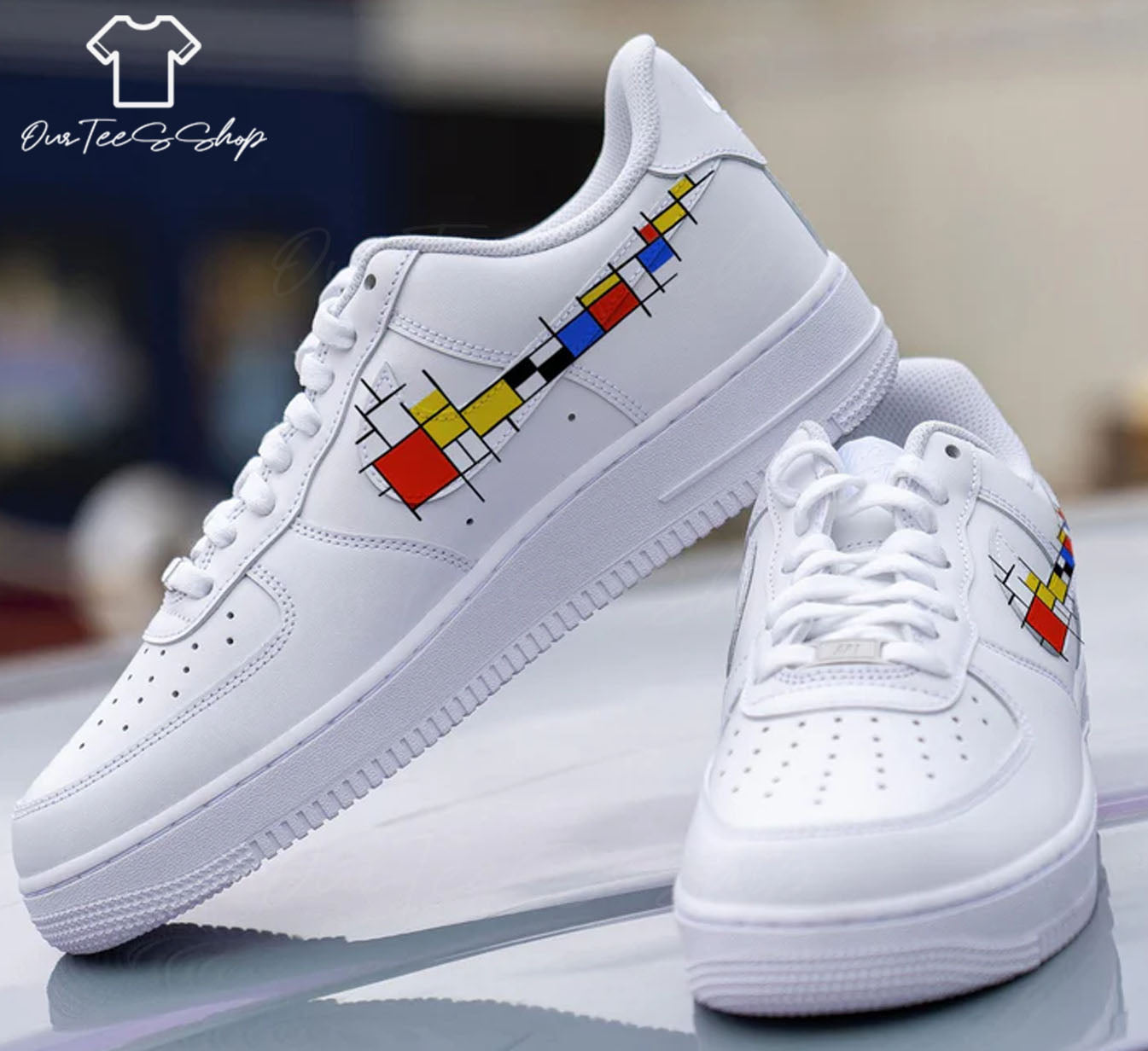Custom Air Force 1 Neoplasticism, Personalized Shoes