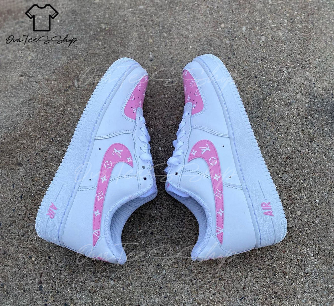 Custom Air Force 1 Pink, Personalized Shoes