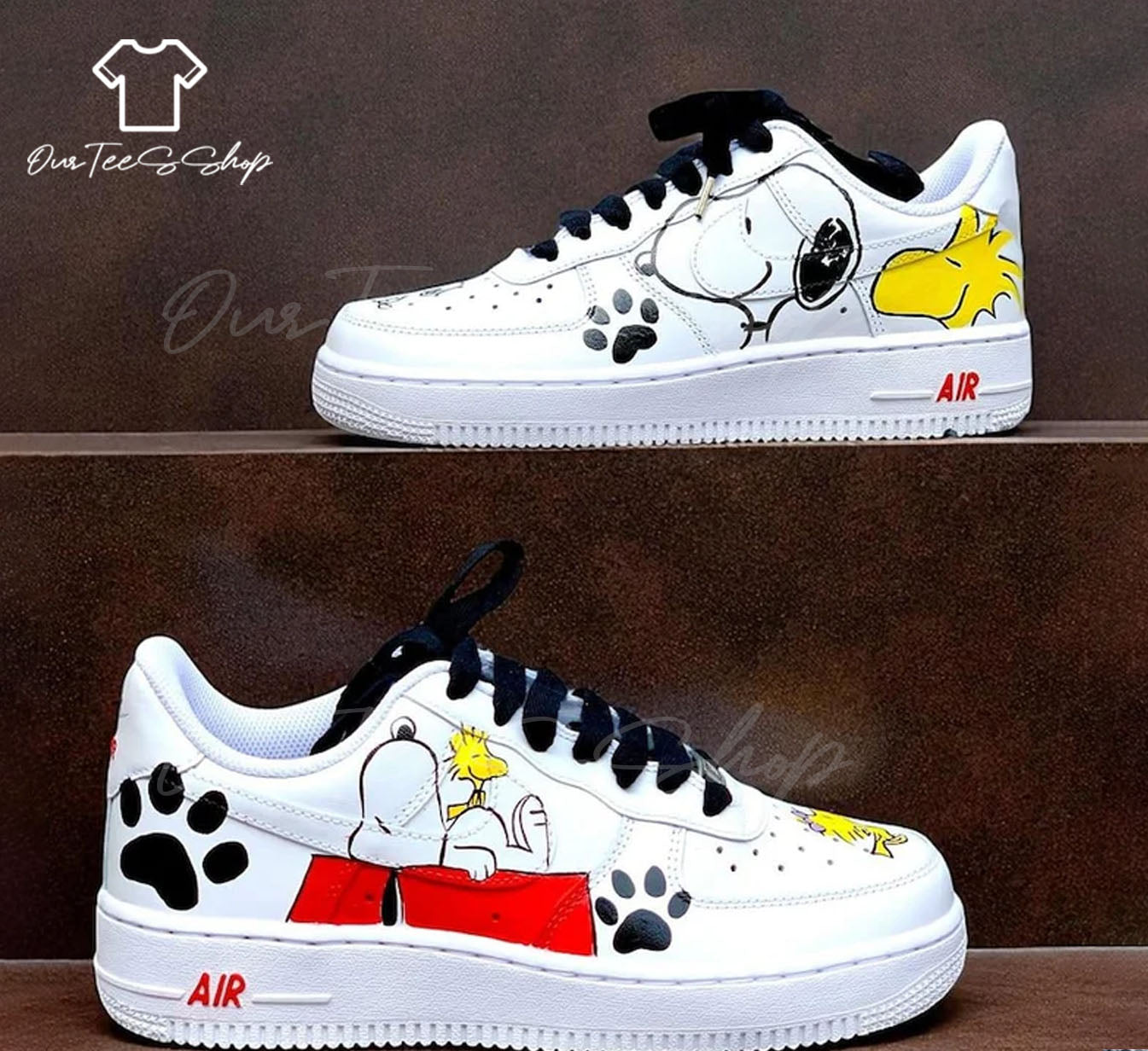 Custom Snoopy Air Force 1 Sneakers