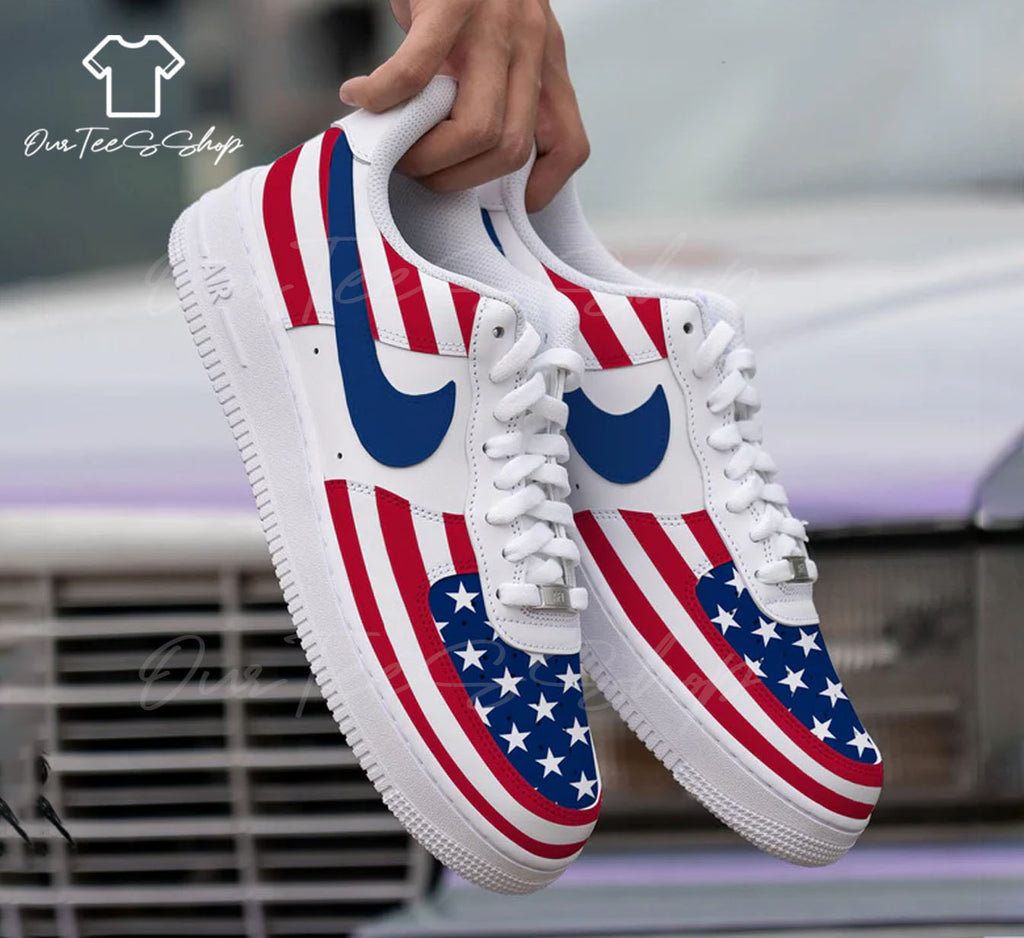 Custom USA Flag Air Force 1 Sneakers