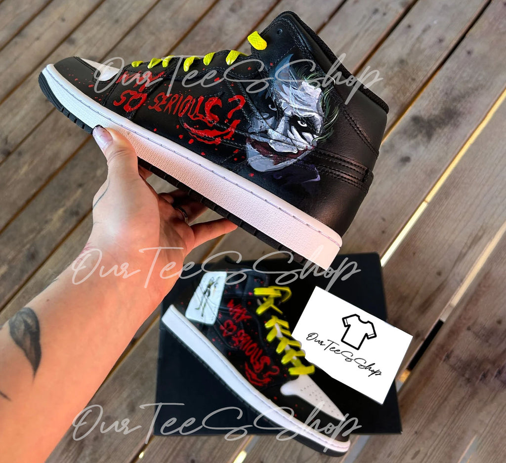 Custom Air Jordan 1 Why So Serious Sneakers