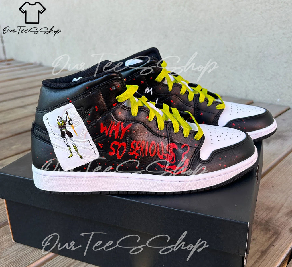 Custom Air Jordan 1 Why So Serious Sneakers