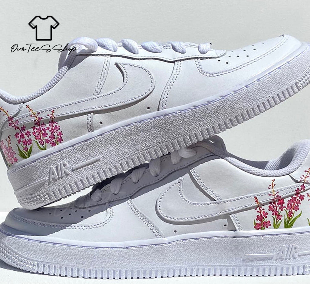 Custom Flower Pink Air Force 1