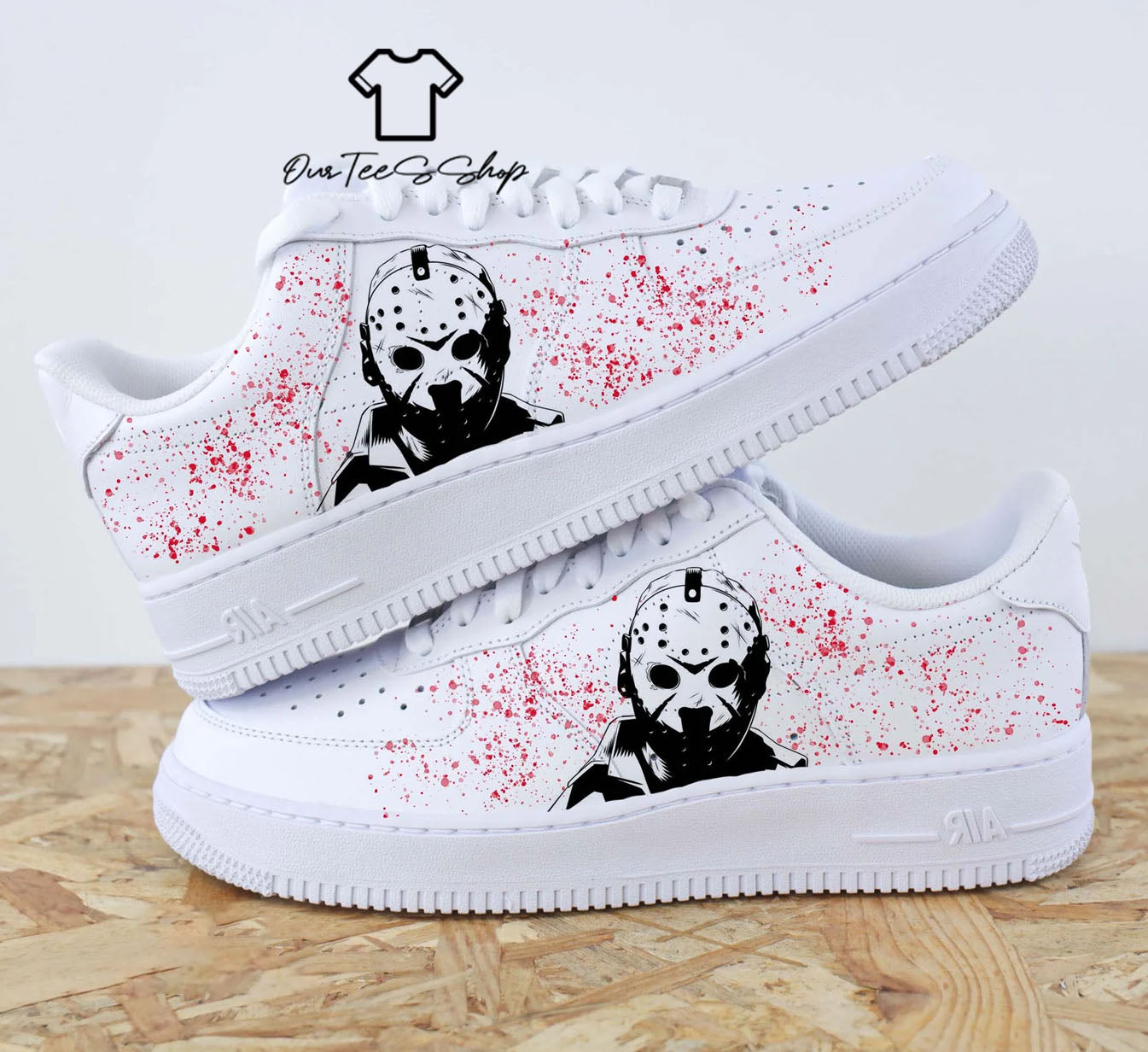 Custom Air Force 1 Horror Halloween Sneakers