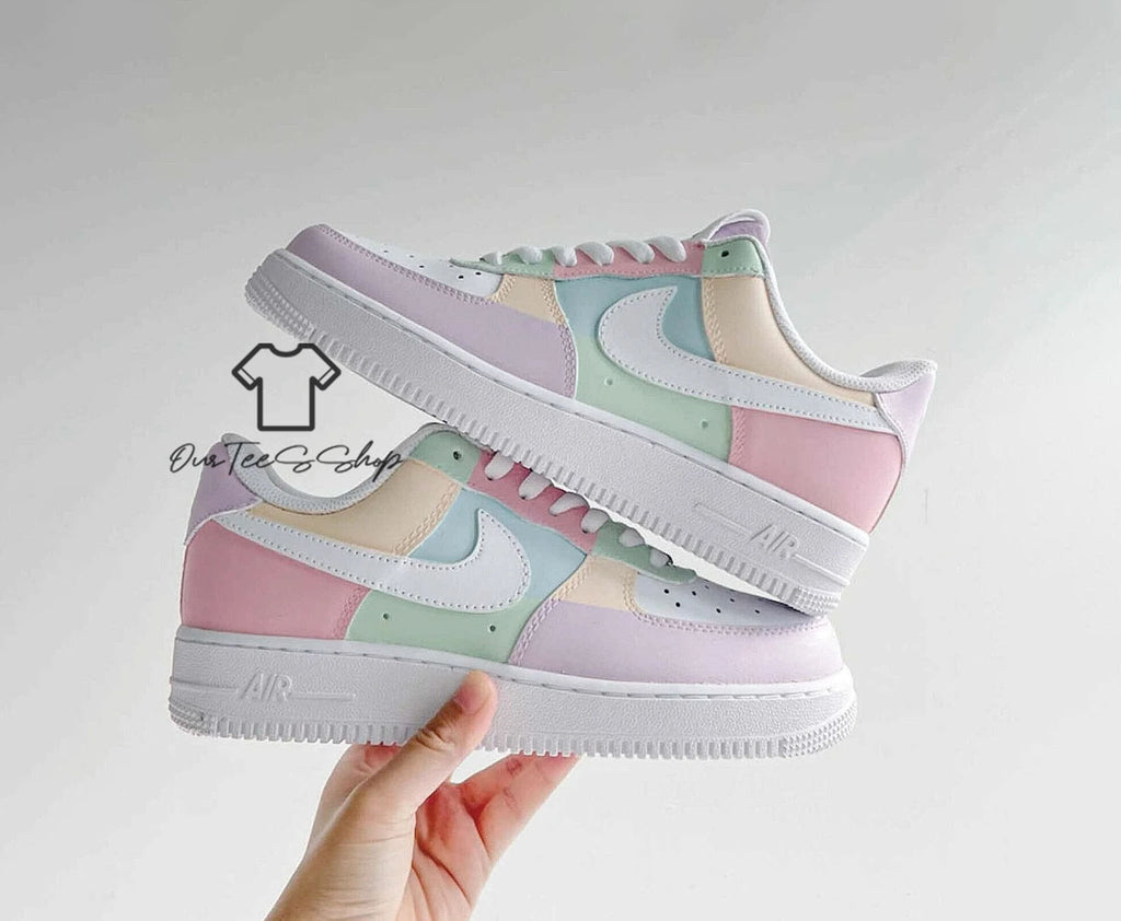 Custom Air Force 1 Morandi Color Sneakers