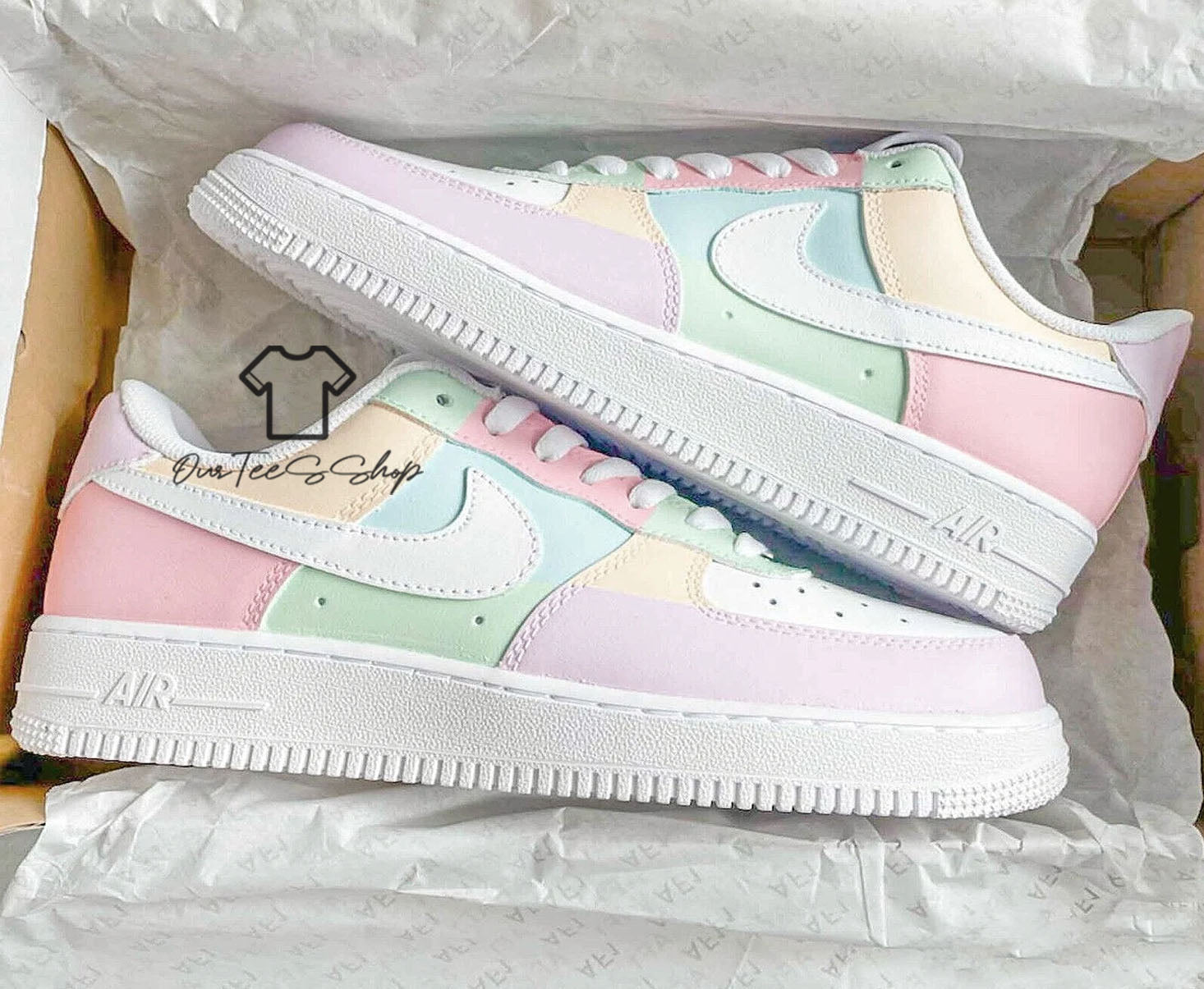 Custom Air Force 1 Morandi Color Sneakers