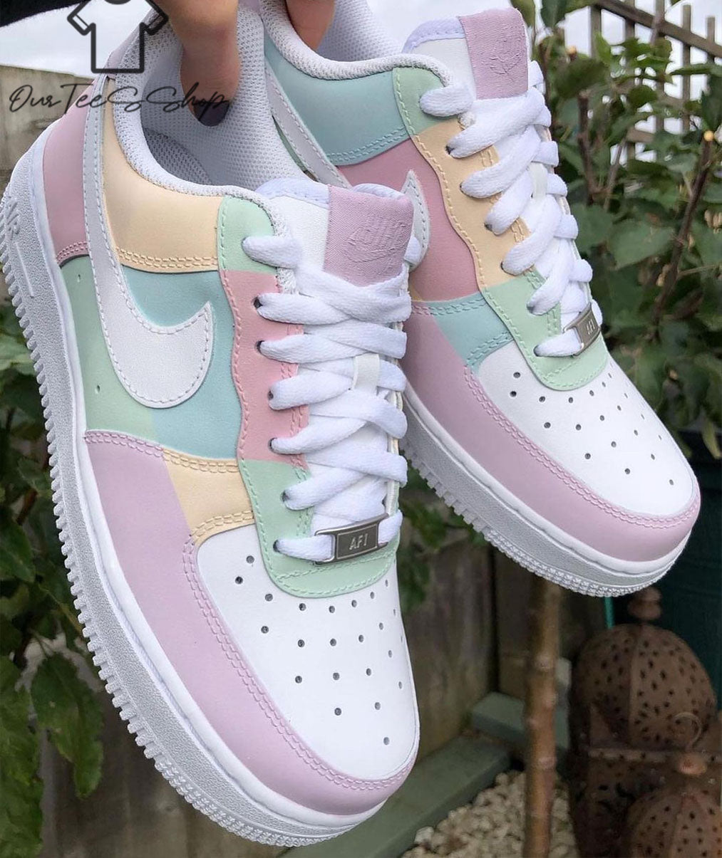 Custom Air Force 1 Morandi Color Sneakers