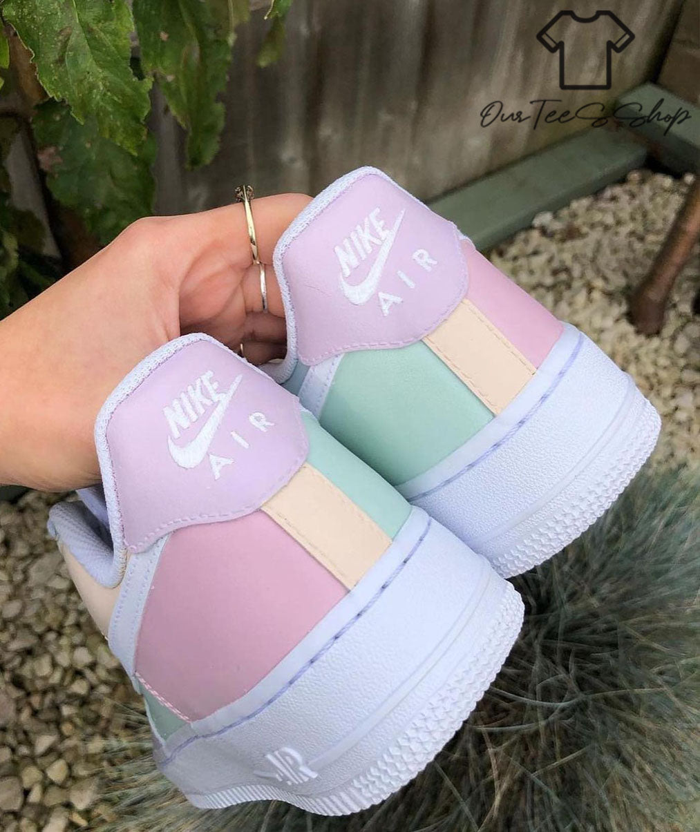 Custom Air Force 1 Morandi Color Sneakers