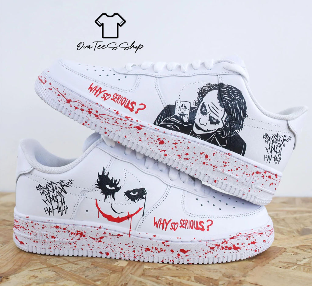 Custom Air Force 1 Why So Serious Sneakers