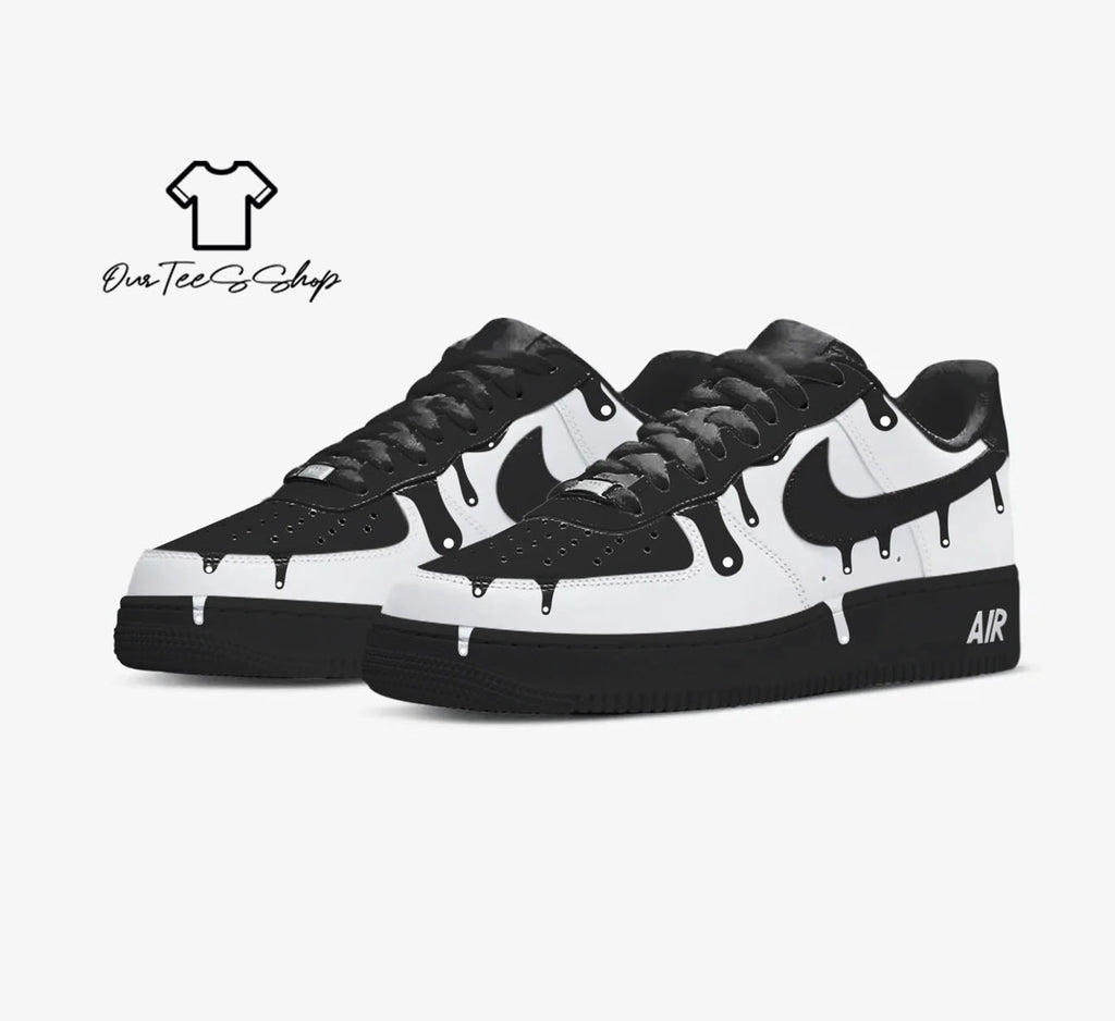 Custom Air Force 1 Skateboarding White Sneakers