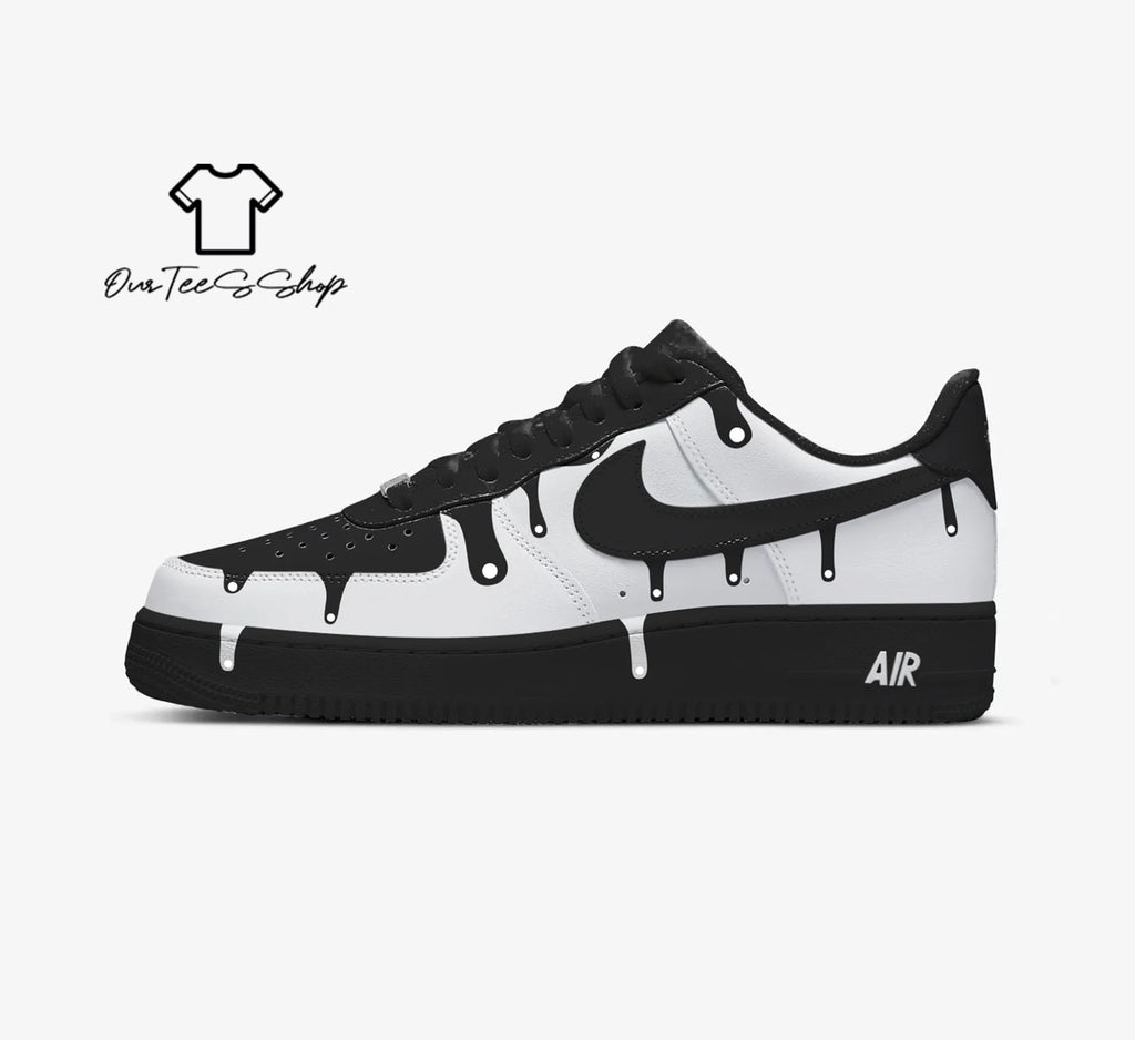 Custom Air Force 1 Skateboarding White Sneakers